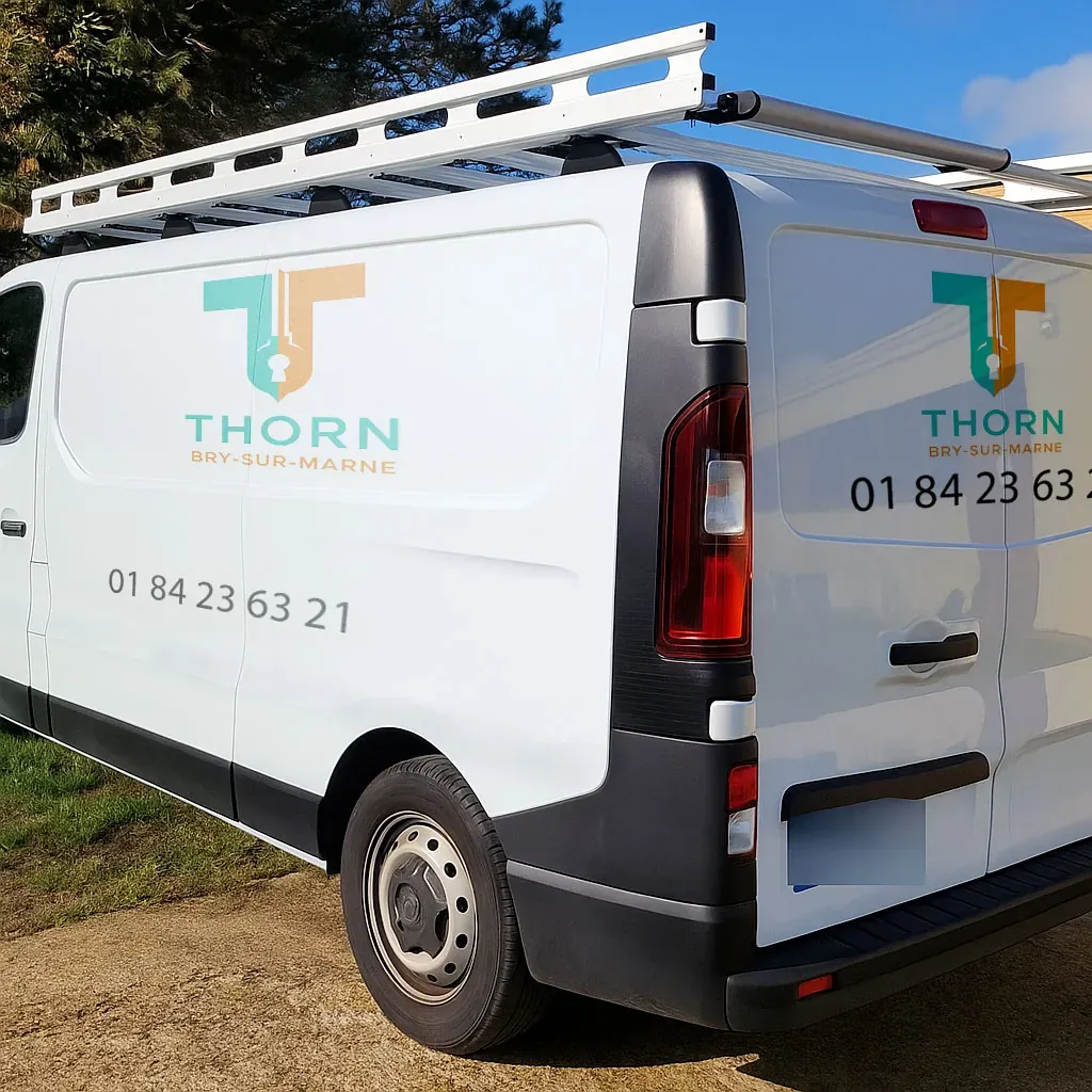 Camionnette d’intervention de Thorn Serrurier à Bry-sur-Marne